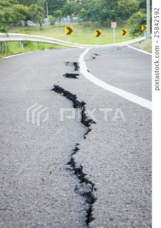 cracked asphalt texture of bicycle lane cracked asphalt texture of bicycle lane 25842592