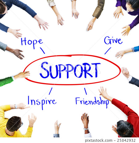 Support Care Assistance Help Concept Support Care Assistance Help Concept 25842932