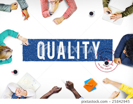 Quality Service Guaranteed Premium Quality Concept Quality Service Guaranteed Premium Quality Concept 25842945