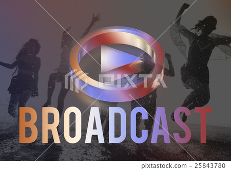 Digital Music Streaming Online Entertainment Media Concept 25843780