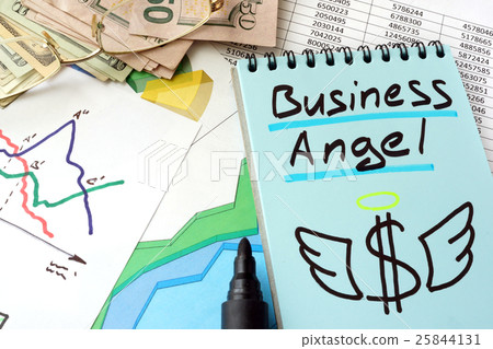 Business Angel written on a notepad sheet. Business Angel written on a notepad sheet. 25844131