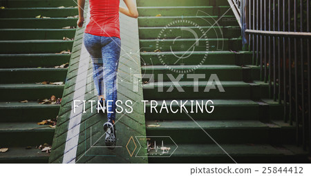 Health Fitness Healthcare Tracking Technology Concept 25844412