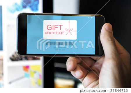 Gift Certificate Coupon Shopping Concept Gift Certificate Coupon Shopping Concept 25844713