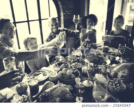 Thanksgiving Celebration Tradition Family Dinner Concept Thanksgiving Celebration Tradition Family Dinner Concept 25845047