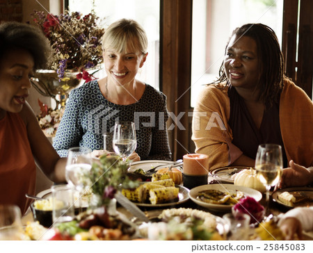Thanksgiving Celebration Tradition Family Dinner Concept Thanksgiving Celebration Tradition Family Dinner Concept 25845083
