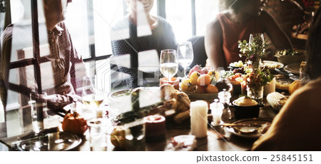 Thanksgiving Celebration Tradition Family Dinner Concept 25845151