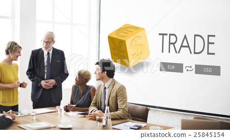 Currency Exchange Stock Market Financial Graphic Concept 25845154