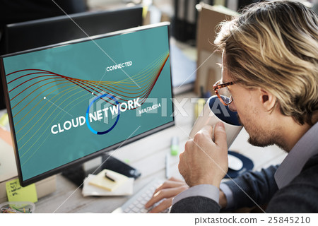 Technology Cloud Network Share Multimedia Concept Technology Cloud Network Share Multimedia Concept 25845210