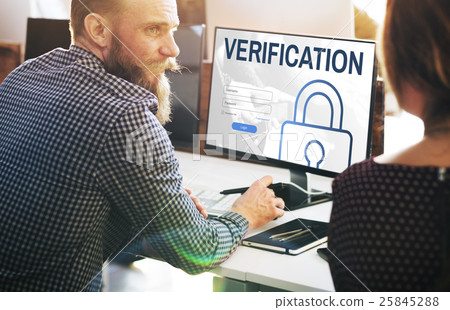 Verification Log In User Password Register Concept 25845288