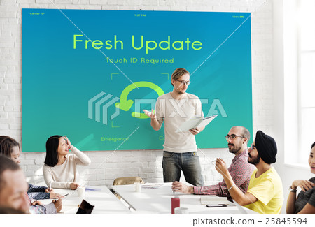 Fresh Update Upgrade New Version Concept 25845594