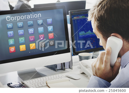 Application Business Communication Graphic Concept 25845600