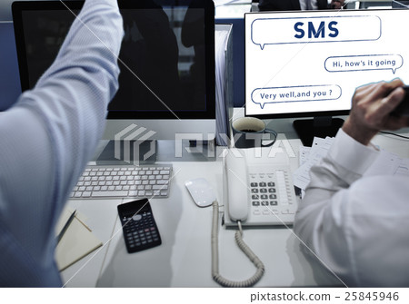 Social Network Speech Bubble Text Graphic Concept Social Network Speech Bubble Text Graphic Concept 25845946