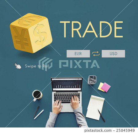 Currency Exchange Stock Market Financial Graphic Concept 25845949