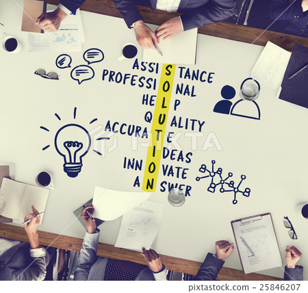 Business Plan Strategy Cross Words Graphic Concept 25846207