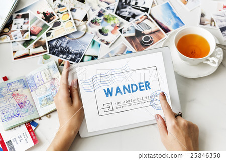 Holiday Travel Voyage Wanderlust Vacation Concept Holiday Travel Voyage Wanderlust Vacation Concept 25846350