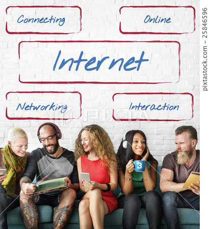 Social Network Connection Internet Digital Words Concept Social Network Connection Internet Digital Words Concept 25846596