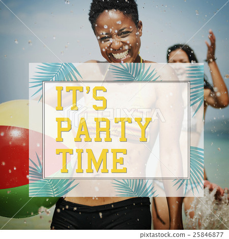 Let's Celebrate Festivity Summer Happy Concept 25846877