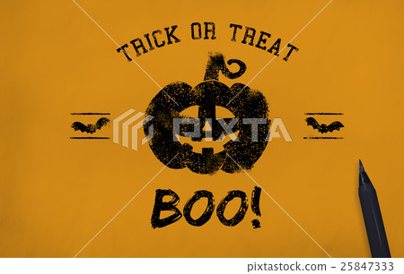 Halloween Bat Pumpkin Lantern Scary Graphic Concept Halloween Bat Pumpkin Lantern Scary Graphic Concept 25847333
