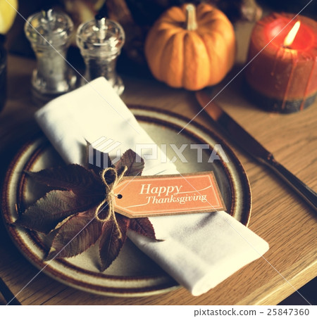 Maple Leaf Thanksgiving Table Setting Concept 25847360
