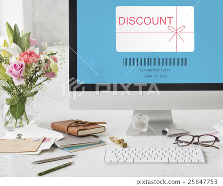 Discount Coupon Gift Certificate Shopping Concept Discount Coupon Gift Certificate Shopping Concept 25847753