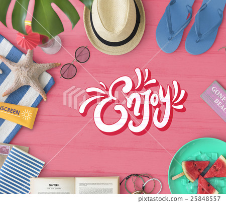 Beach Vocation Enjoy Holidays Summer Concept Beach Vocation Enjoy Holidays Summer Concept 25848557