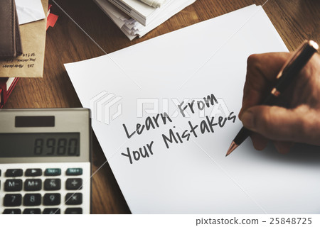 Learn From Your Mistakes Concept Learn From Your Mistakes Concept 25848725