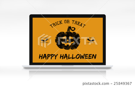 Halloween Bat Pumpkin Lantern Scary Graphic Concept Halloween Bat Pumpkin Lantern Scary Graphic Concept 25849367