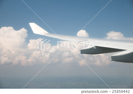 The view from the window of the plane. Travel image 25850442
