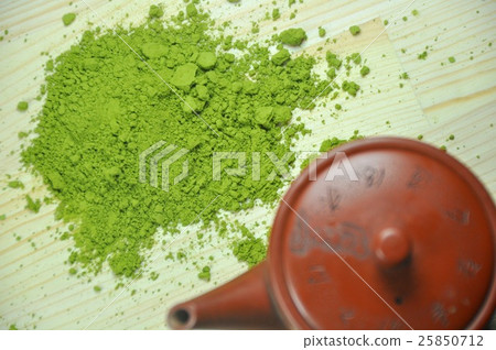 抹茶（連同茶壺。食物圖片圖片） 25850712