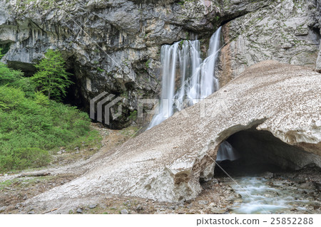 Gegsky waterfall in the forest, Abkhazia Gegsky waterfall in the forest, Abkhazia 25852288