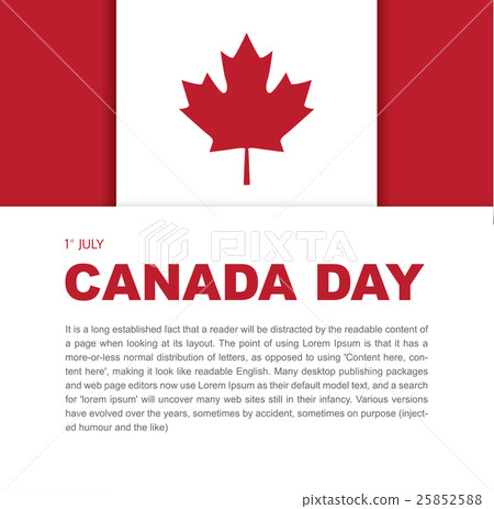 Banner design elements for Canada Day 1st of July. Banner design elements for Canada Day 1st of July. 25852588