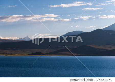 Tso Moriri Lake with Great Himalayan Range Tso Moriri Lake with Great Himalayan Range 25852960