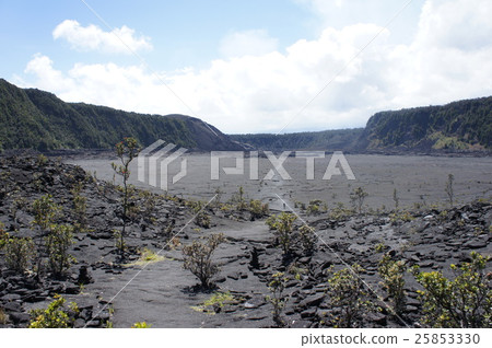 基拉韋厄火山熔岩火山口在夏威夷海島上的 基拉韋厄火山熔岩火山口在夏威夷海島上的 25853330