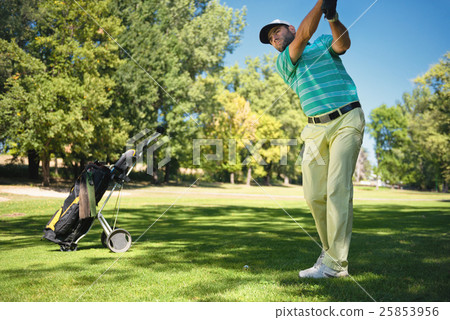 Preparing to play from fairway Preparing to play from fairway 25853956