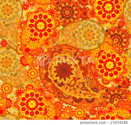 Vector seamless pattern in Eastern style. Colorful Vector seamless pattern in Eastern style. Colorful 25854286