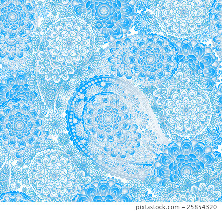 Vector seamless pattern in Eastern style. Colorful Vector seamless pattern in Eastern style. Colorful 25854320