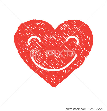 Valentine's day illustration with heart. Vector 25855556