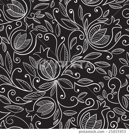 Pomegranate seamless pattern 25855953