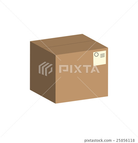 Parcel paper box vector. Parcel paper box vector. 25856118