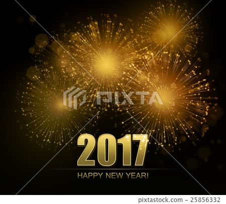 Vector Holiday Fireworks Background 25856332
