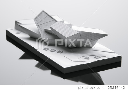 Futuristic house maket - conceptual architecture  25856442