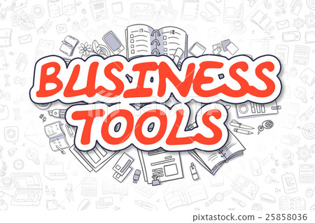 Business Tools - Doodle Red Word. Business Concept Business Tools - Doodle Red Word. Business Concept 25858036