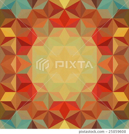 Abstract Triangle Mosaic Pattern - Stock Illustration [25859608] - PIXTA