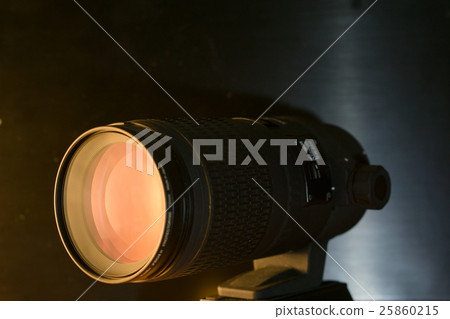 closeup macro of camera lense with reflections low 25860215