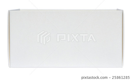 Opened white box isolated 25861285