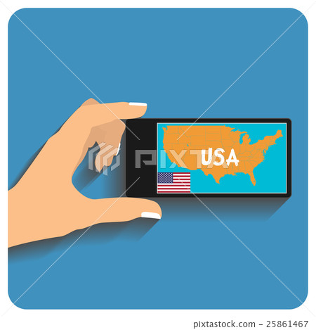 smartphone with mobile gps 25861467