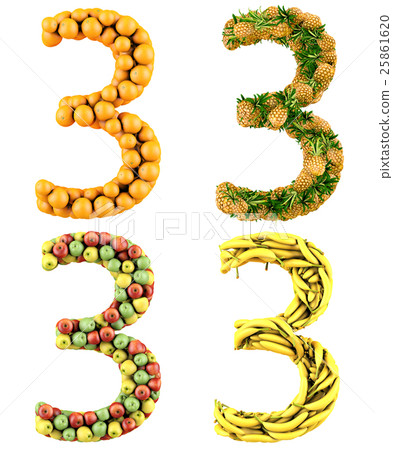 3d Number 3d Number 25861620
