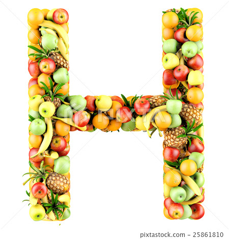 Letter of fruits 25861810