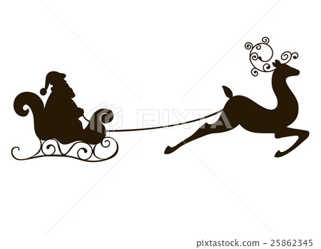 deer vector illustration silhouette 25862345