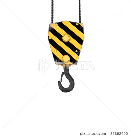 Rendering of yellow and black striped hook 25862490